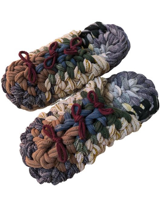 XL | Knit up-cycle slippers 2024-XL73 [XL]