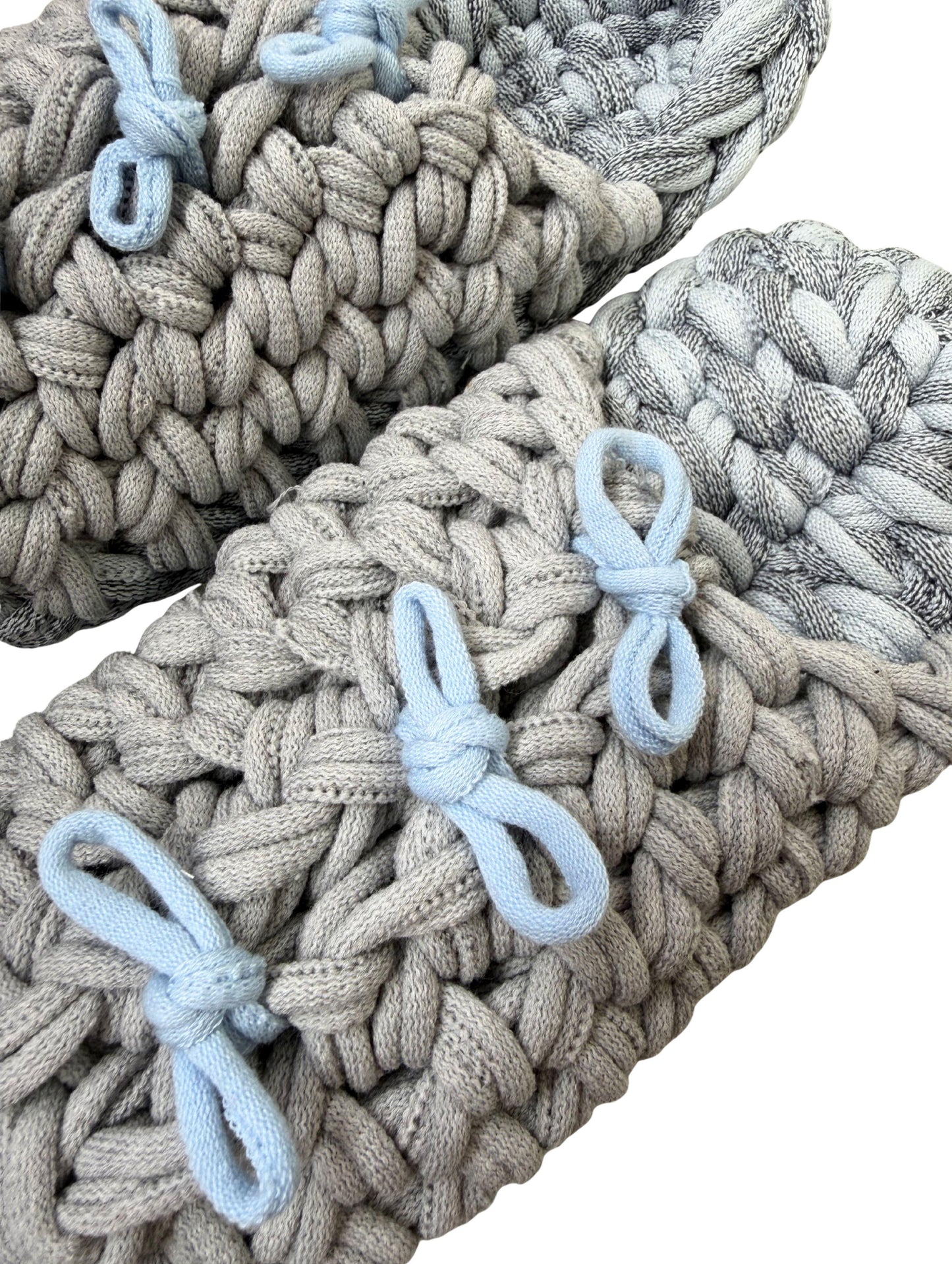 Large | Knit up-cycle slippers 2025-Large34 [Large]