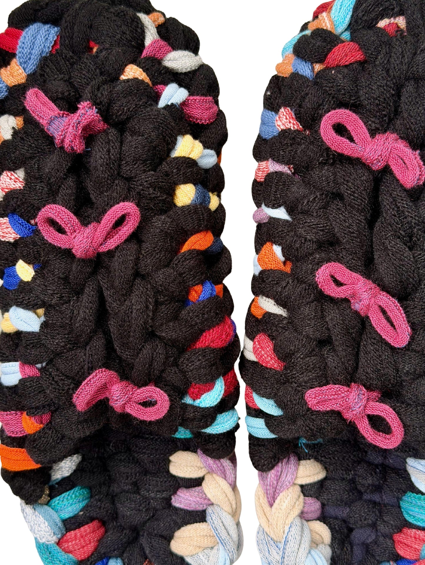 XL | Knit up-cycle slippers 2025-XL21 [XL]