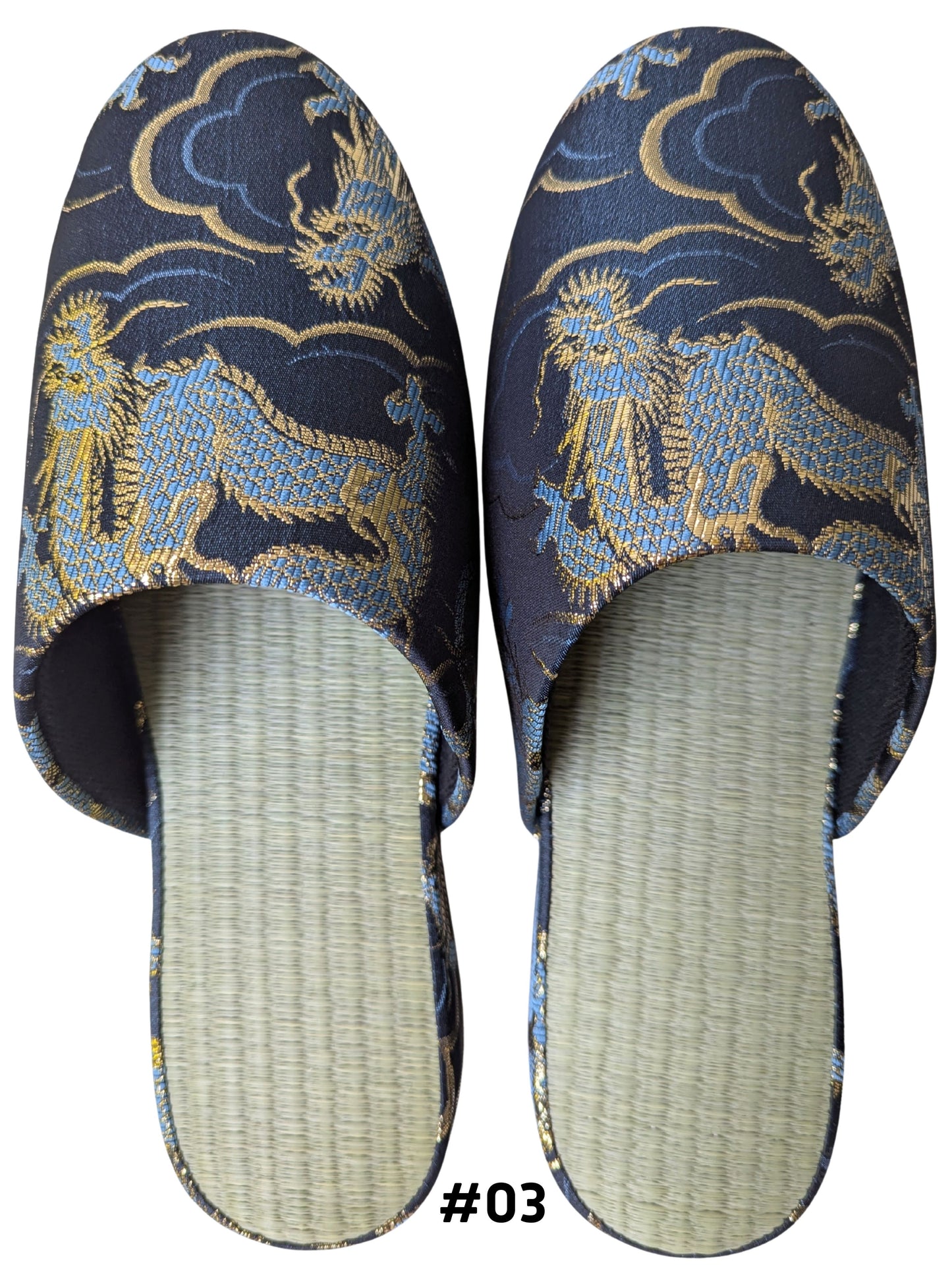 TATAMI × Azure Dragons Slippers [Black Wool Felt Sole]