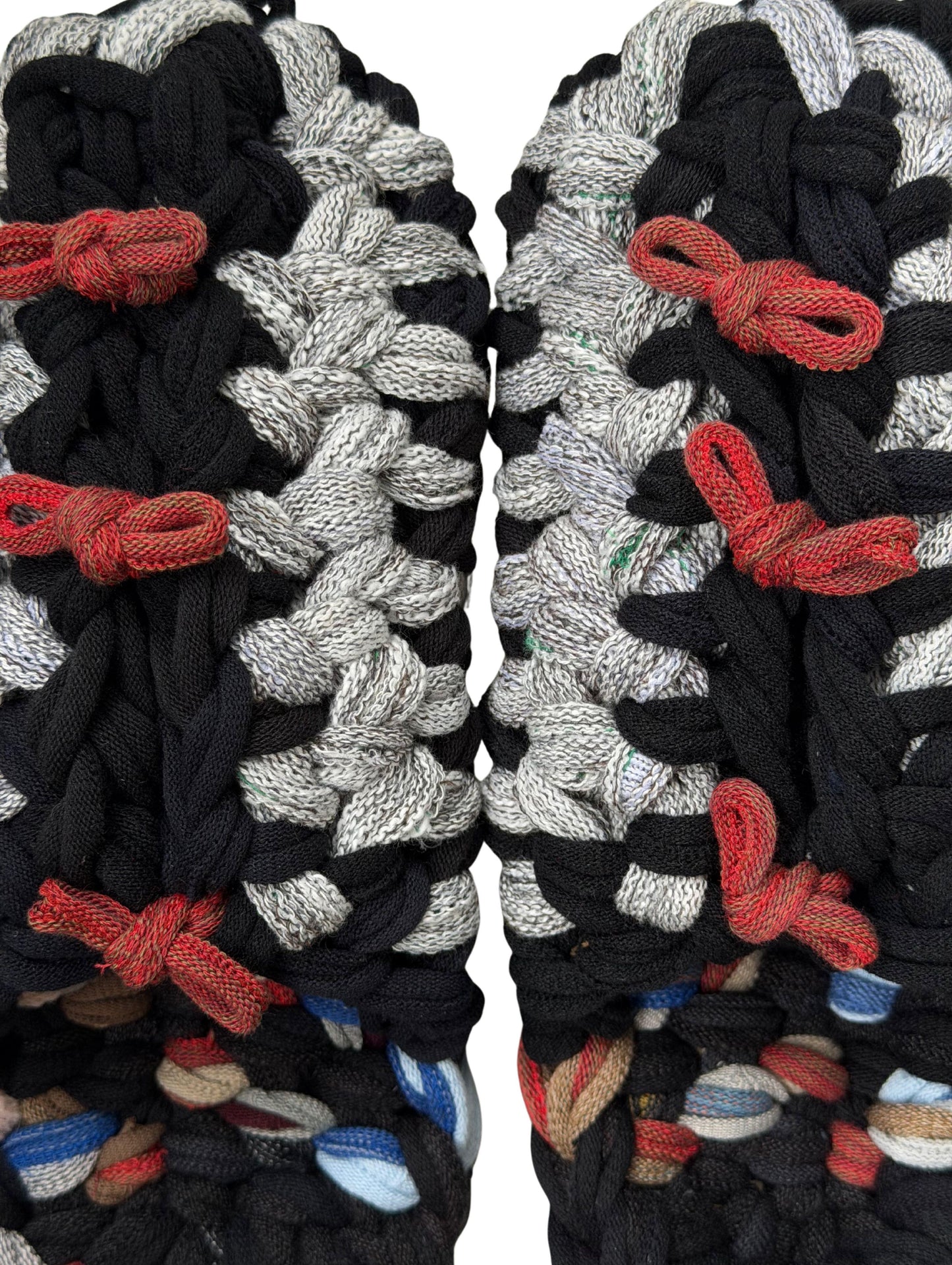 XL | Gestrickte Upcycling-Hausschuhe 2024-XL80 [XL]