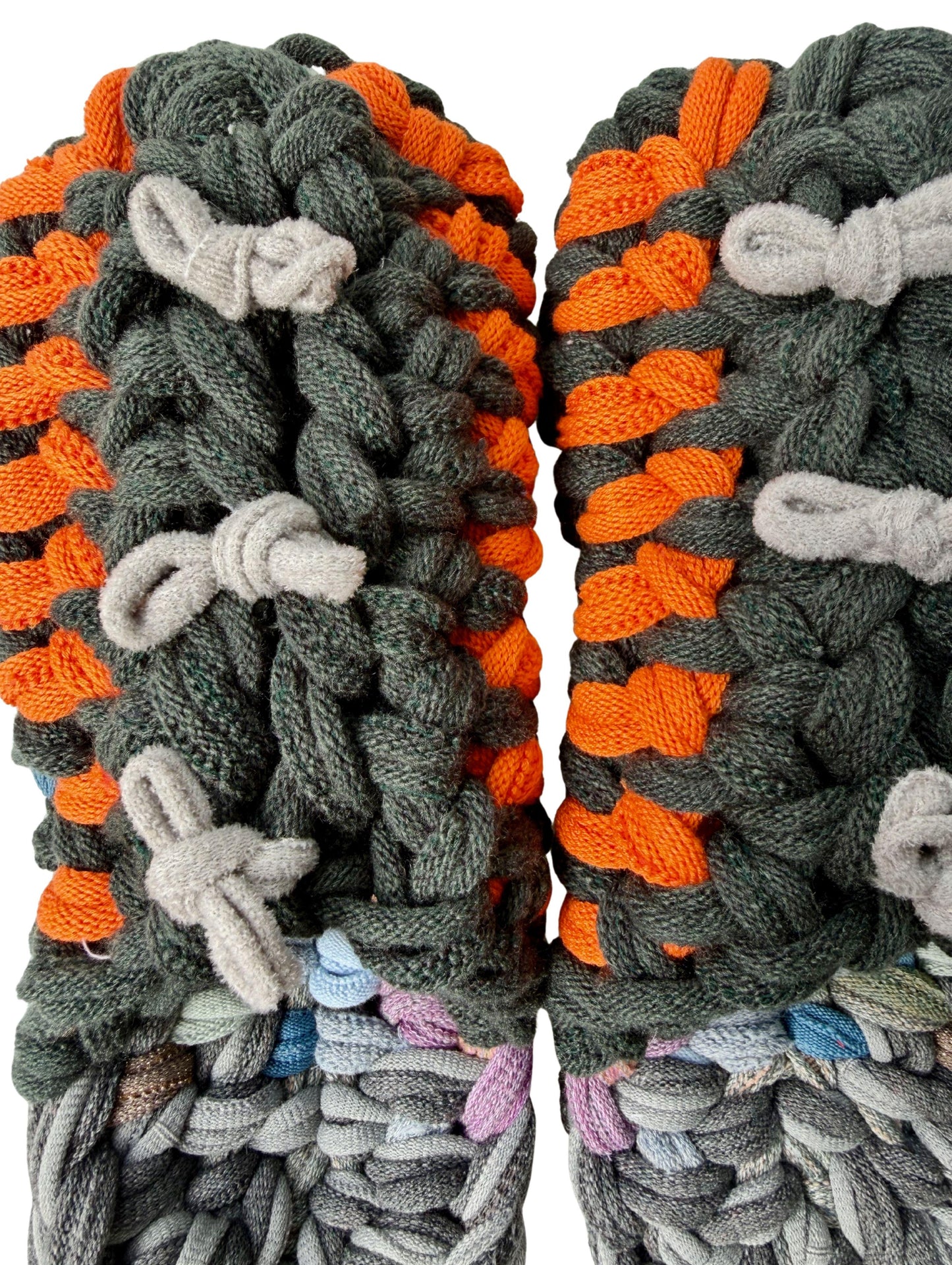 XL | Knit up-cycle slippers 2025-XL04 [XL]