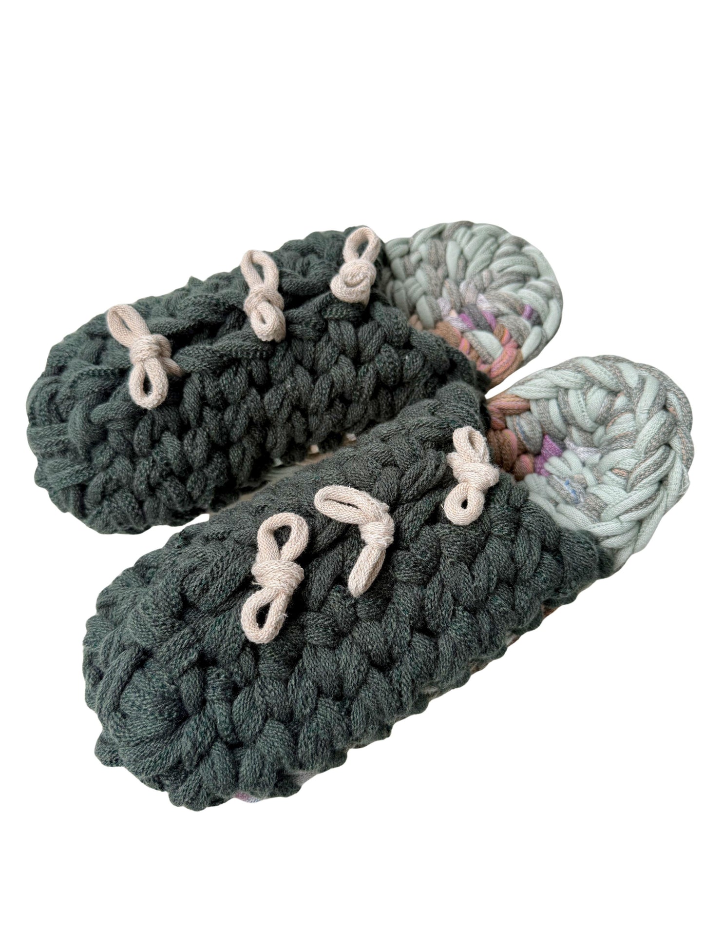 XL | Knit up-cycle slippers 2025-XL01 [XL]