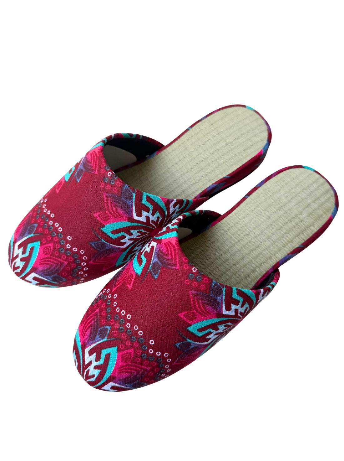 Large | Tatami Print Mix Slippers 2026SS-005 [Easy-care sole]