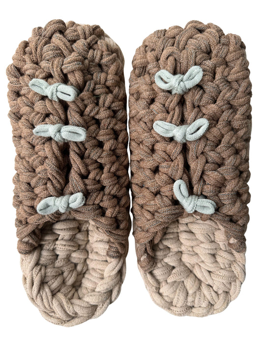XL | Knit up-cycle slippers 2025-XL08 [XL]