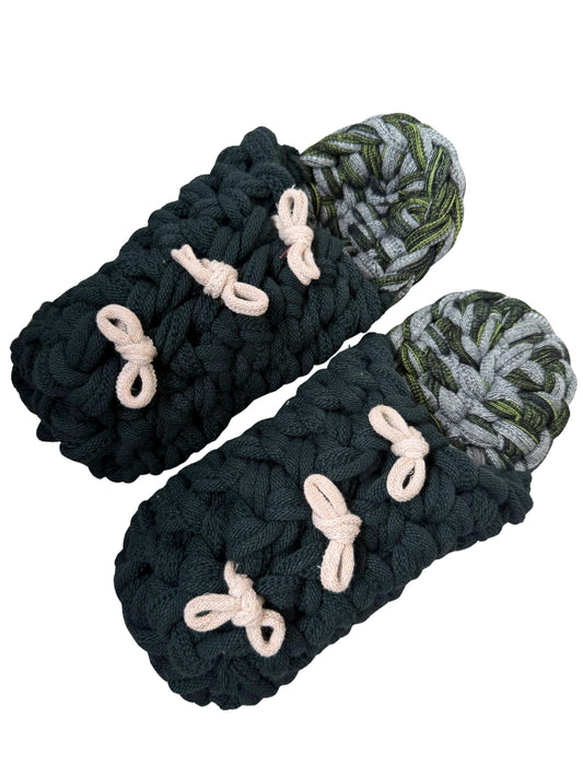 Large | Knit up-cycle slippers 2025-Large48 [Large]