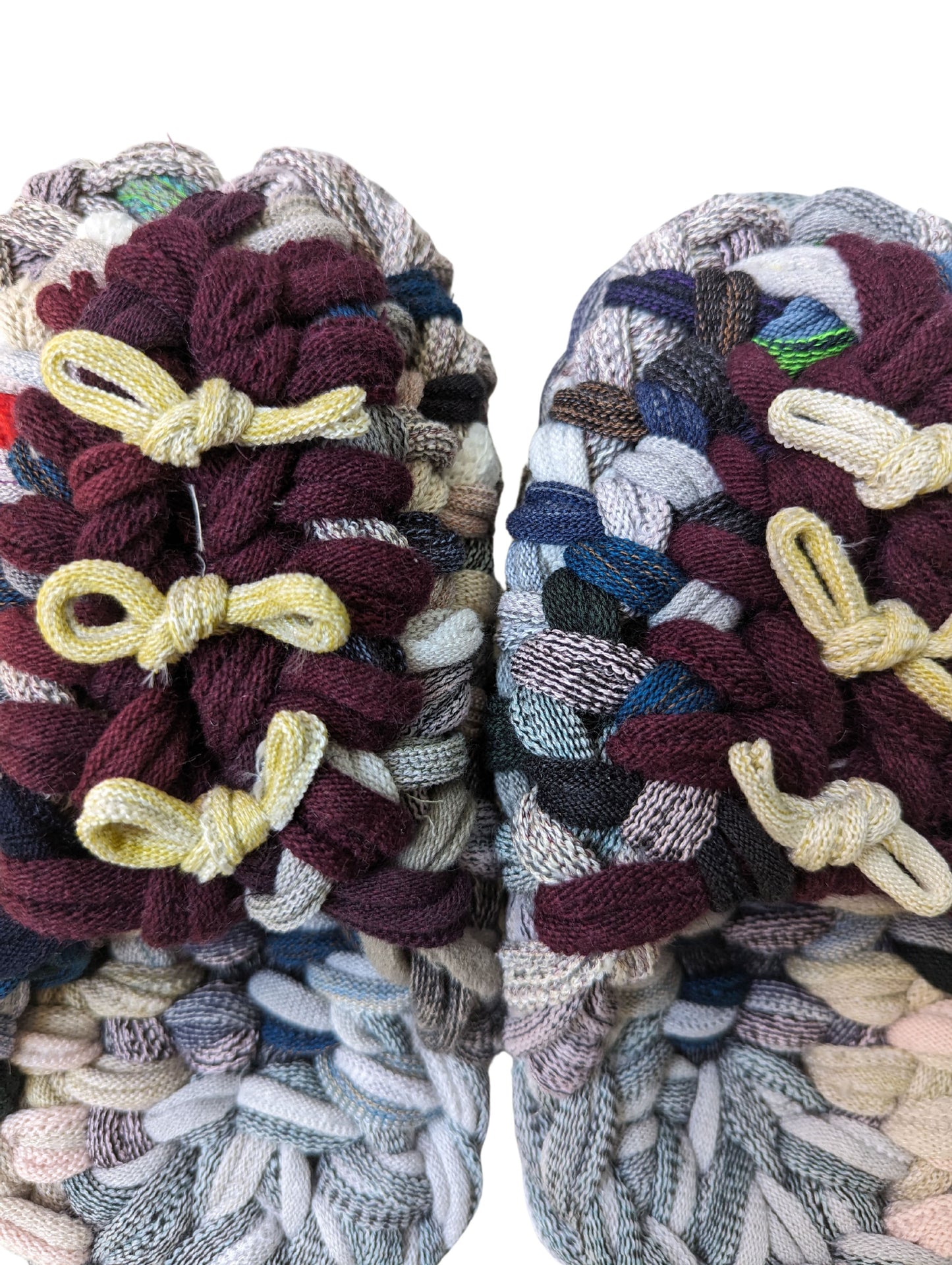 Medium | Knit up-cycle slippers 2024-M56 [Medium]