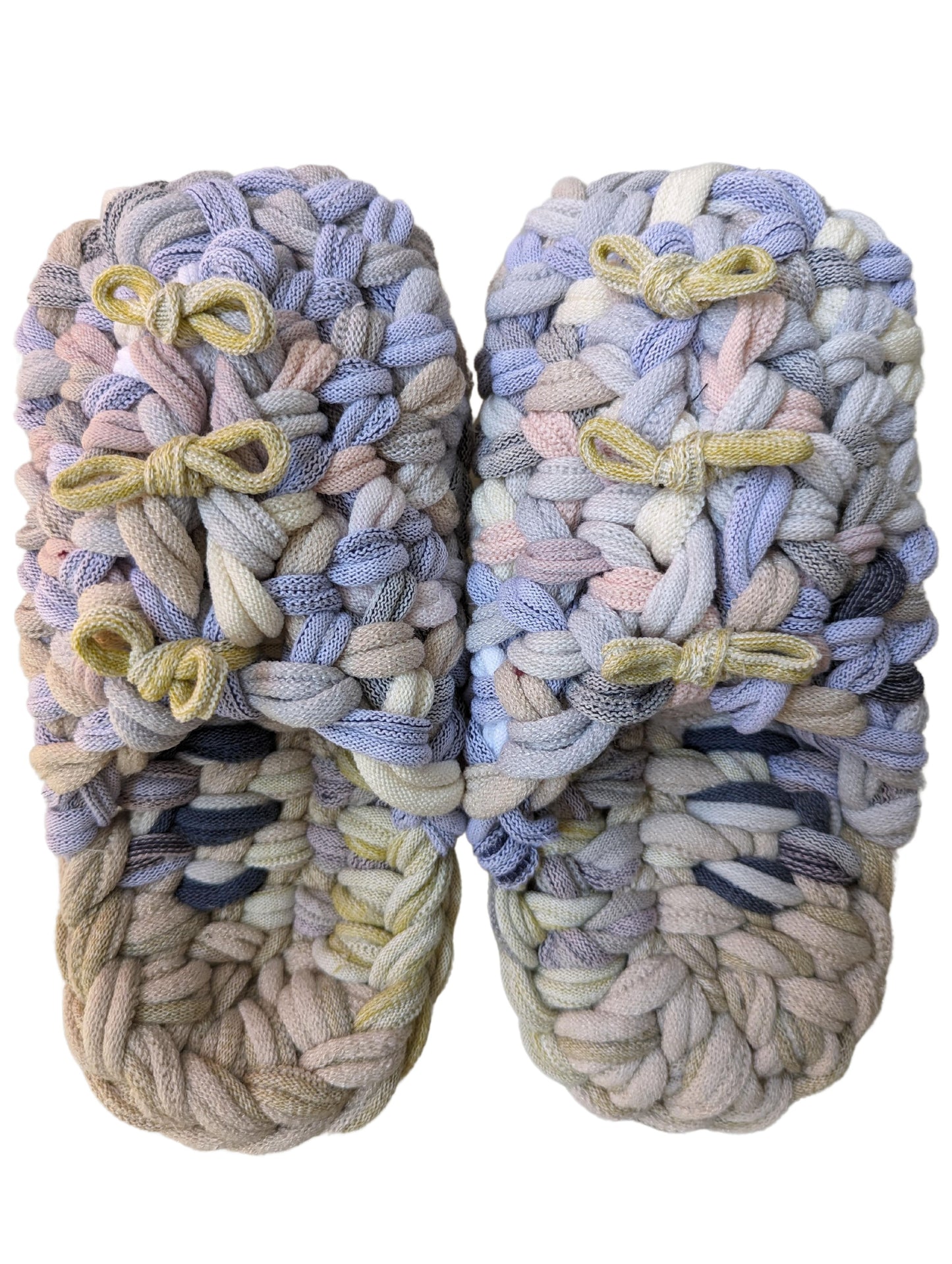 Large | Knit up-cycle slippers 2024-L68 [Large]