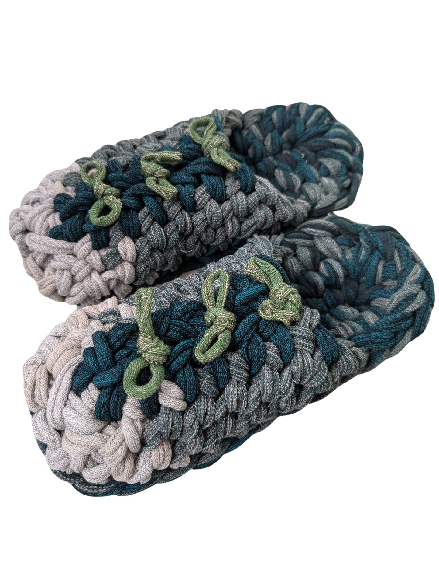 Large | Knit up-cycle slippers 2024-L130 [Large]