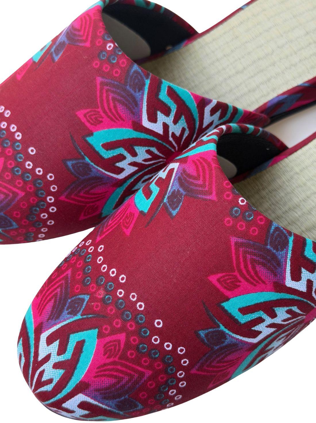 Large | Tatami Print Mix Slippers 2026SS-005 [Easy-care sole]