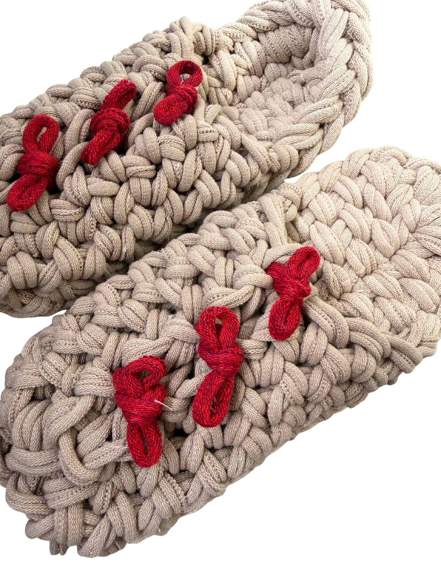 Large | Knit up-cycle slippers 2025-Large42 [Large]