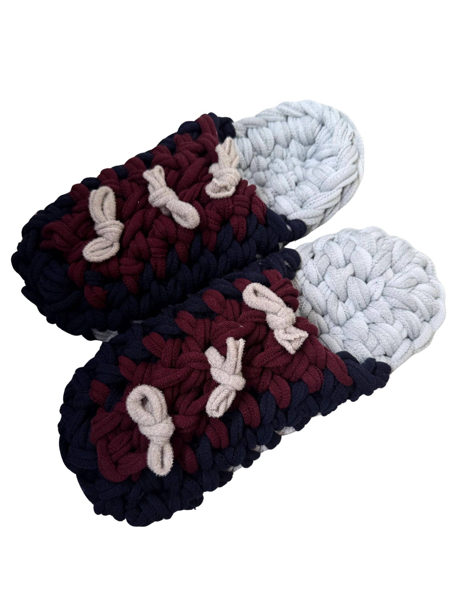 Large | Knit up-cycle slippers 2025-Large44 [Large]