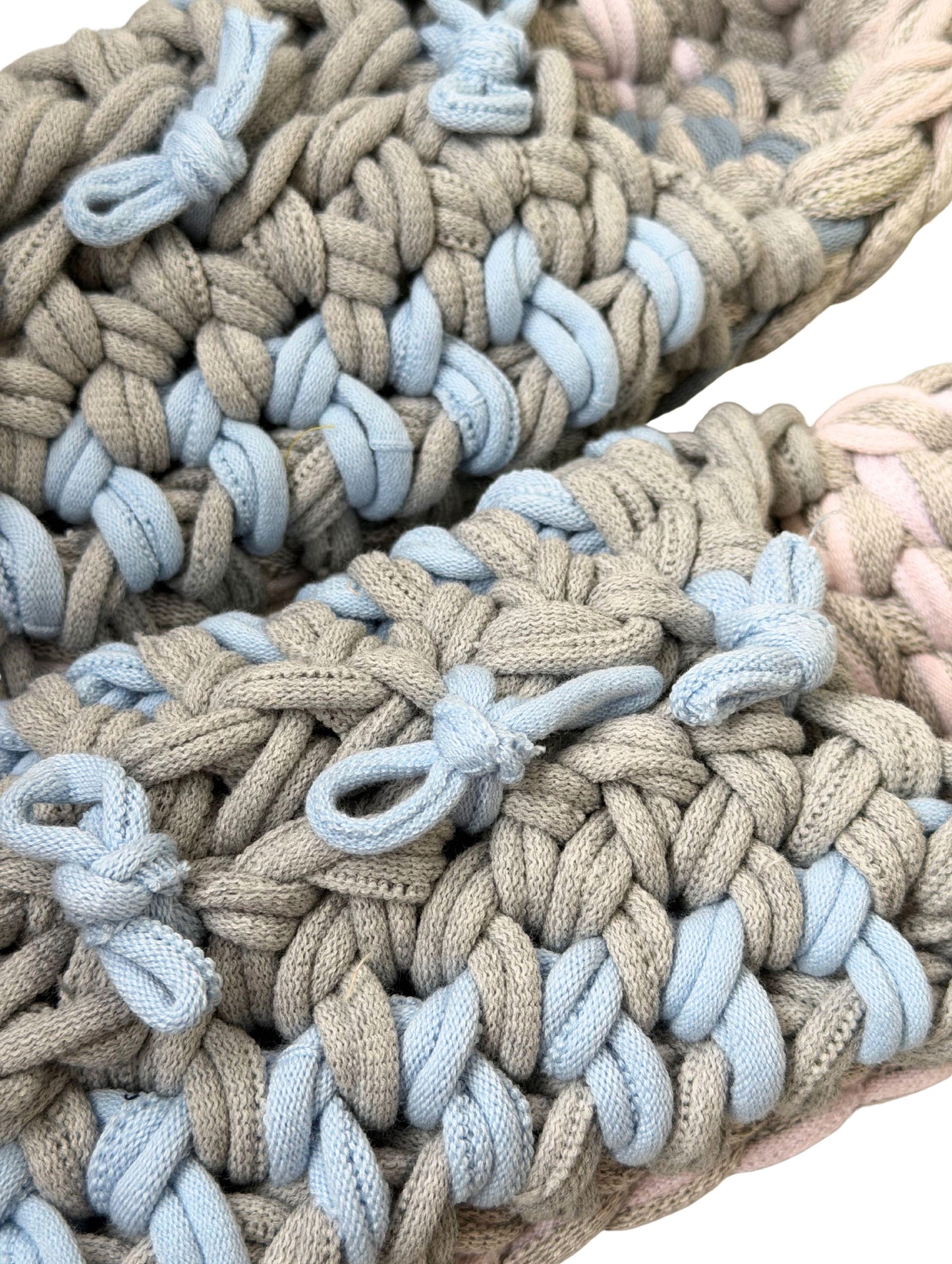 Large | Knit up-cycle slippers 2025-Large45 [Large]