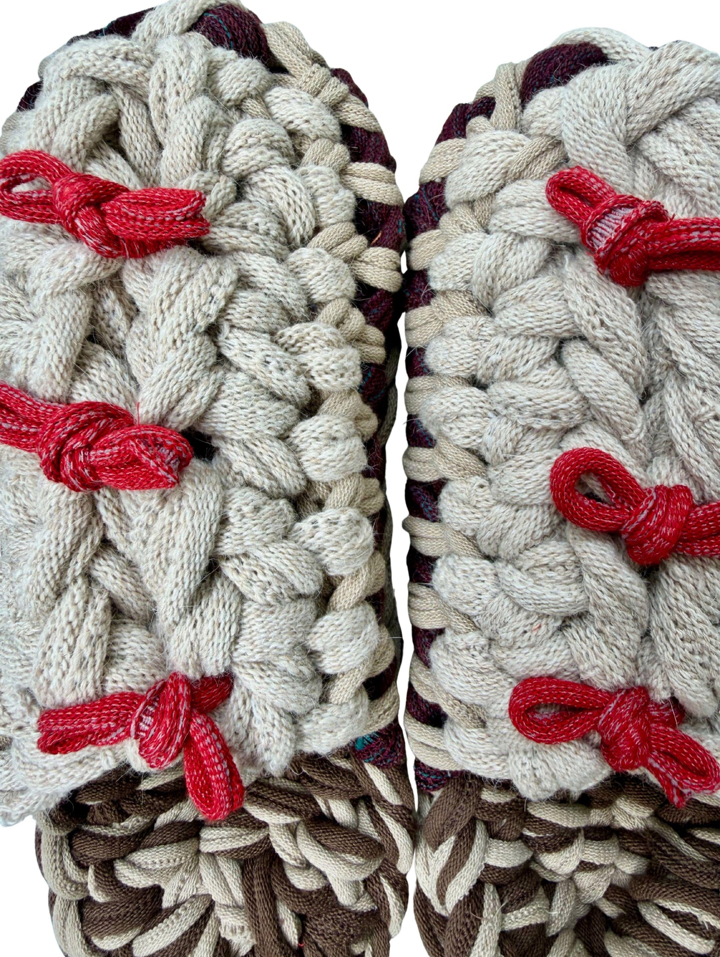 XL | Knit up-cycle slippers 2025-XL09 [XL]