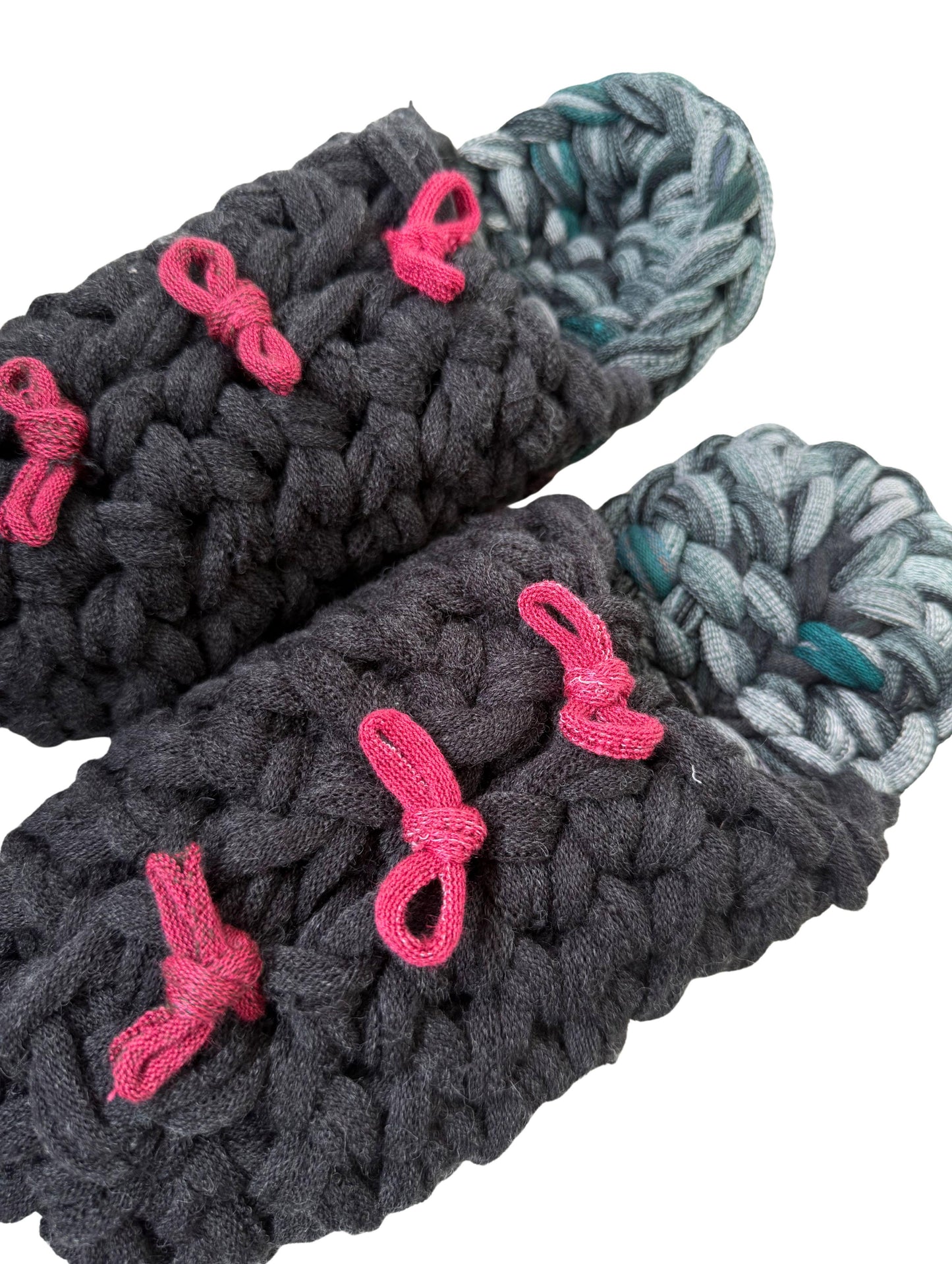 Large | Knit up-cycle slippers 2025-Large35 [Large]