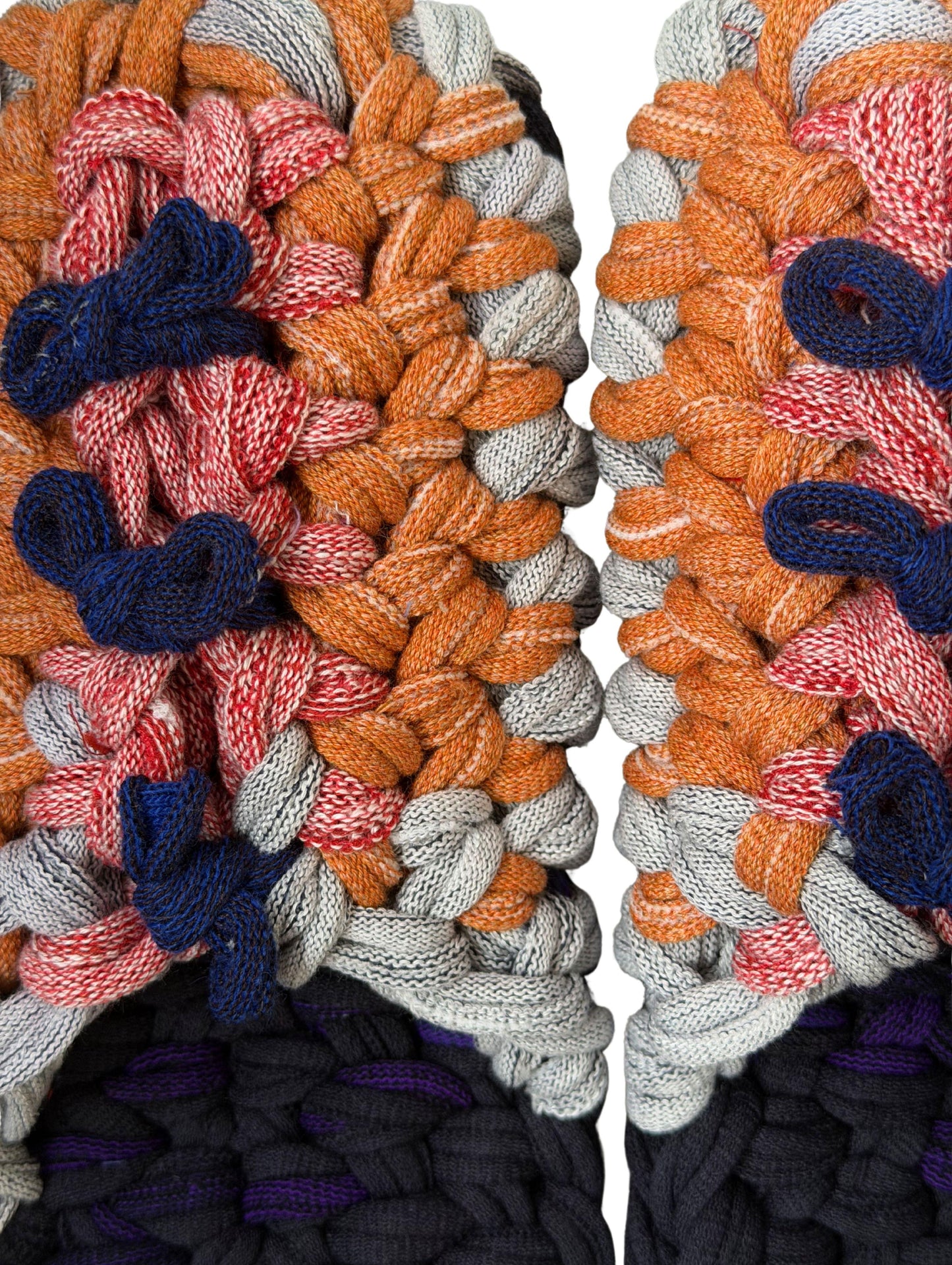 Large | Knit up-cycle slippers 2025-Large47 [Large]