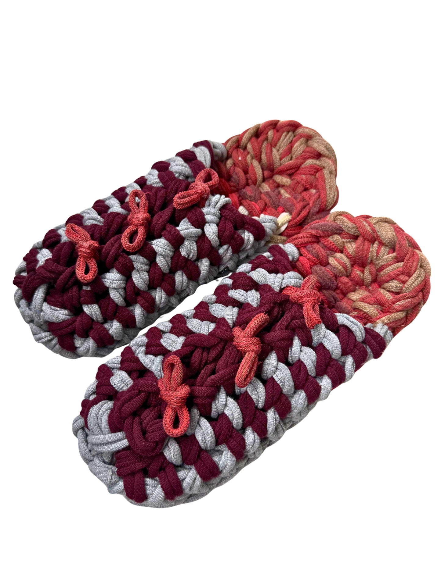 XL | Knit up-cycle slippers 2025-XL18 [XL]