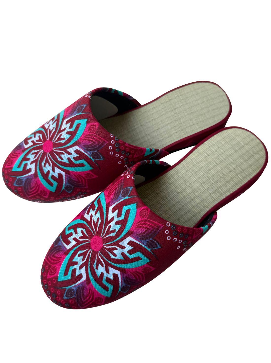 Large | Tatami Print Mix Slippers 2026SS-006 [Easy-care sole]