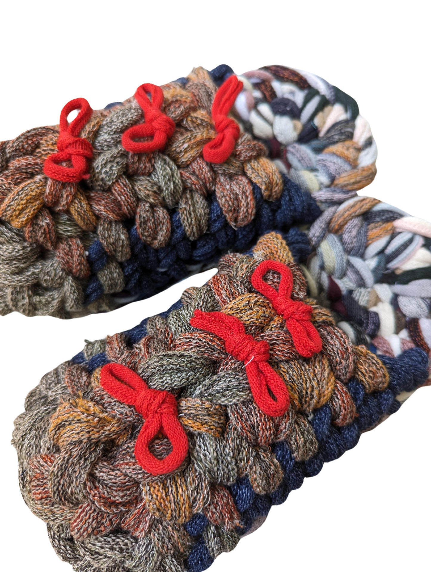 Medium | Knit up-cycle slippers 2024-M50 [Medium]