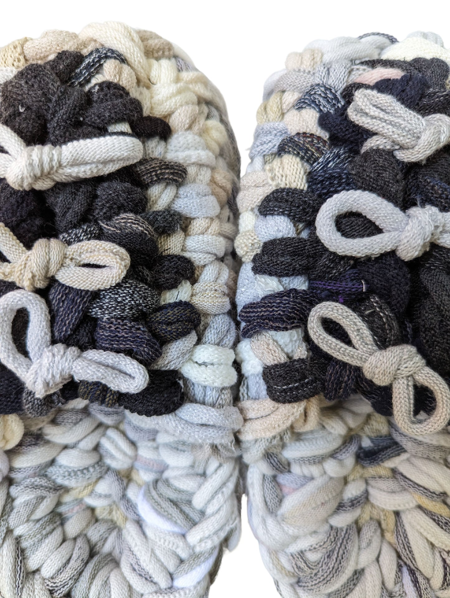 Medium | Knit up-cycle slippers 2024-M54 [Medium]