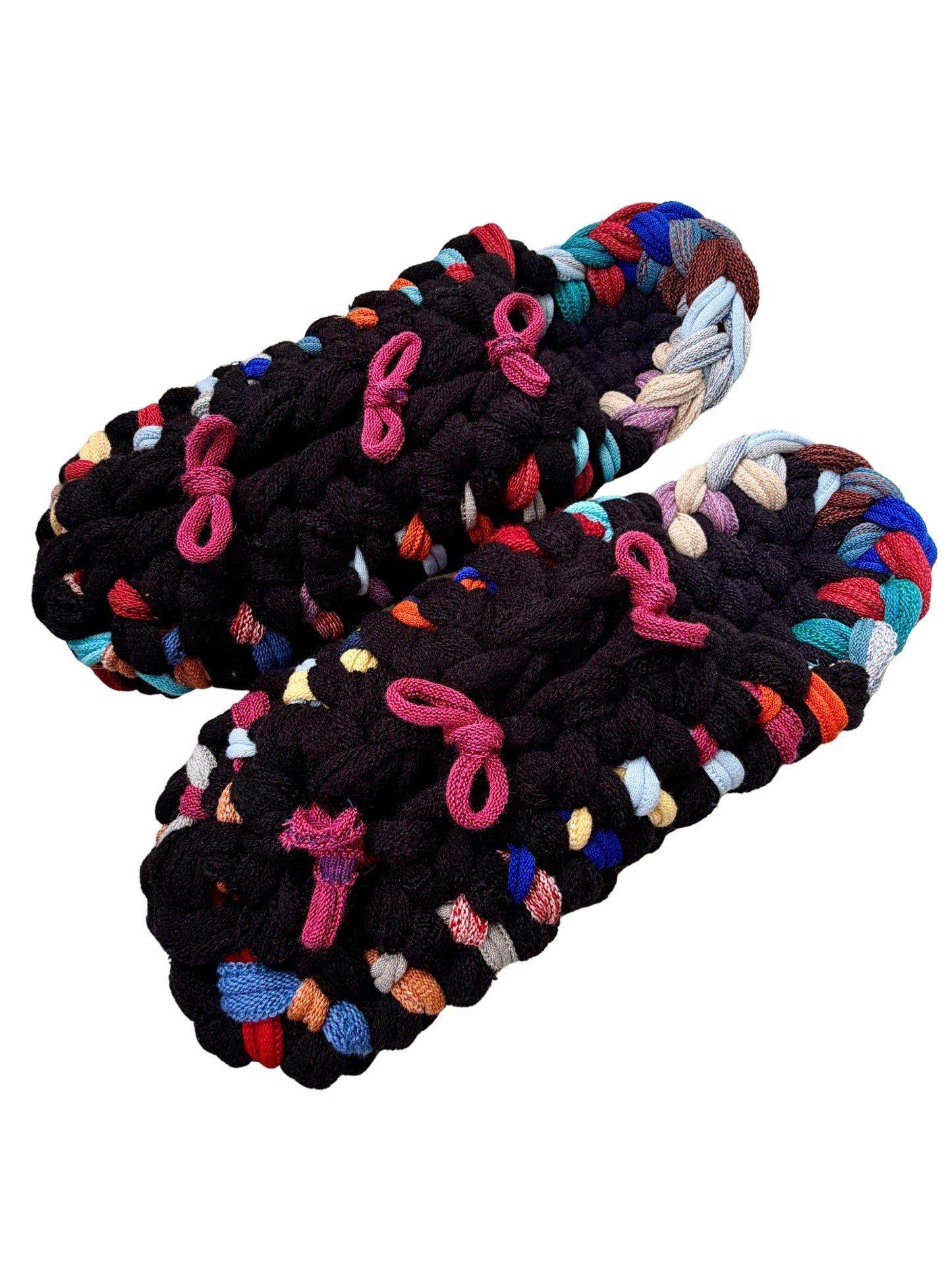 XL | Knit up-cycle slippers 2025-XL21 [XL]
