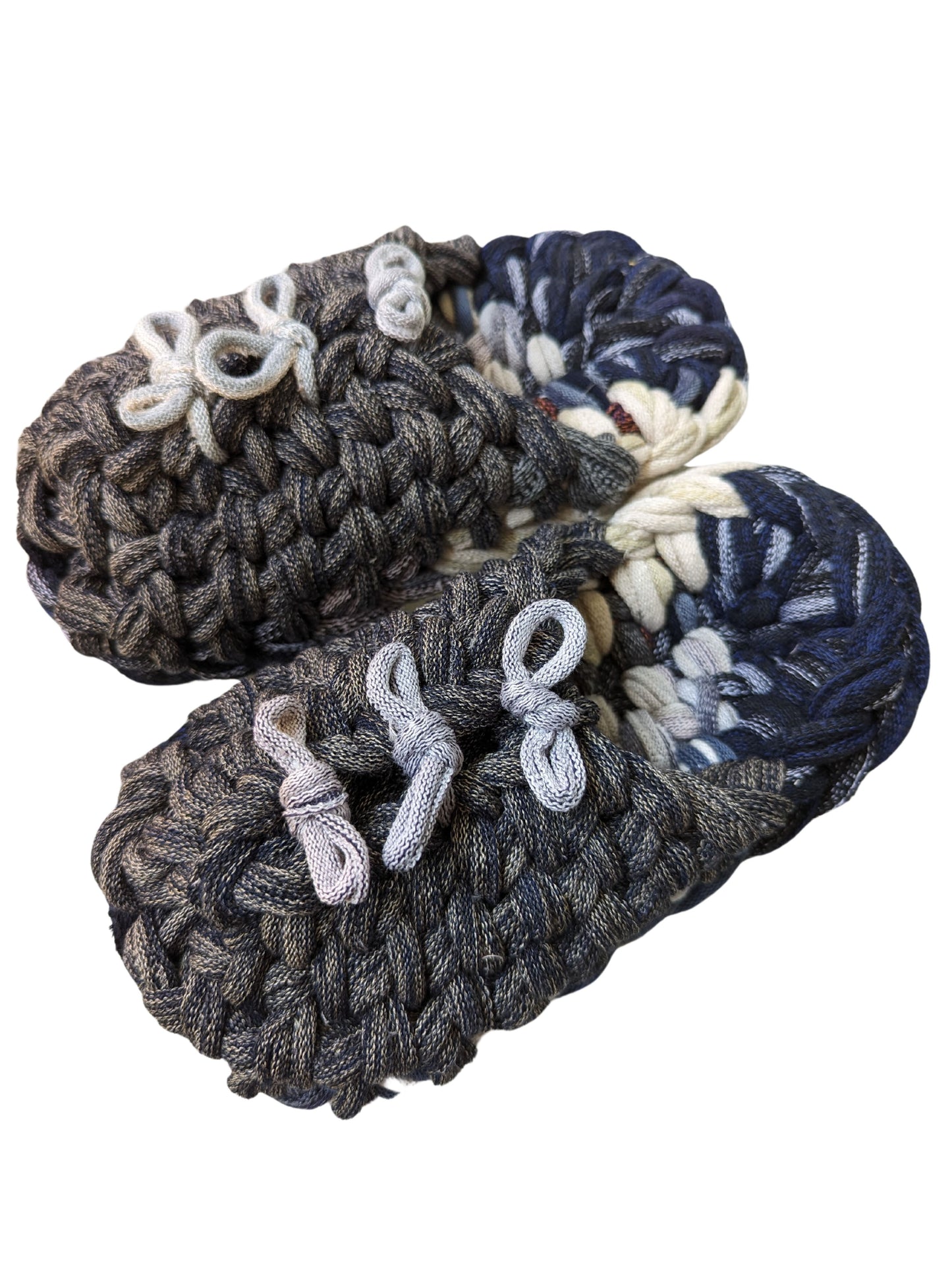 Medium | Knit up-cycle slippers 2024-M57 [Medium]