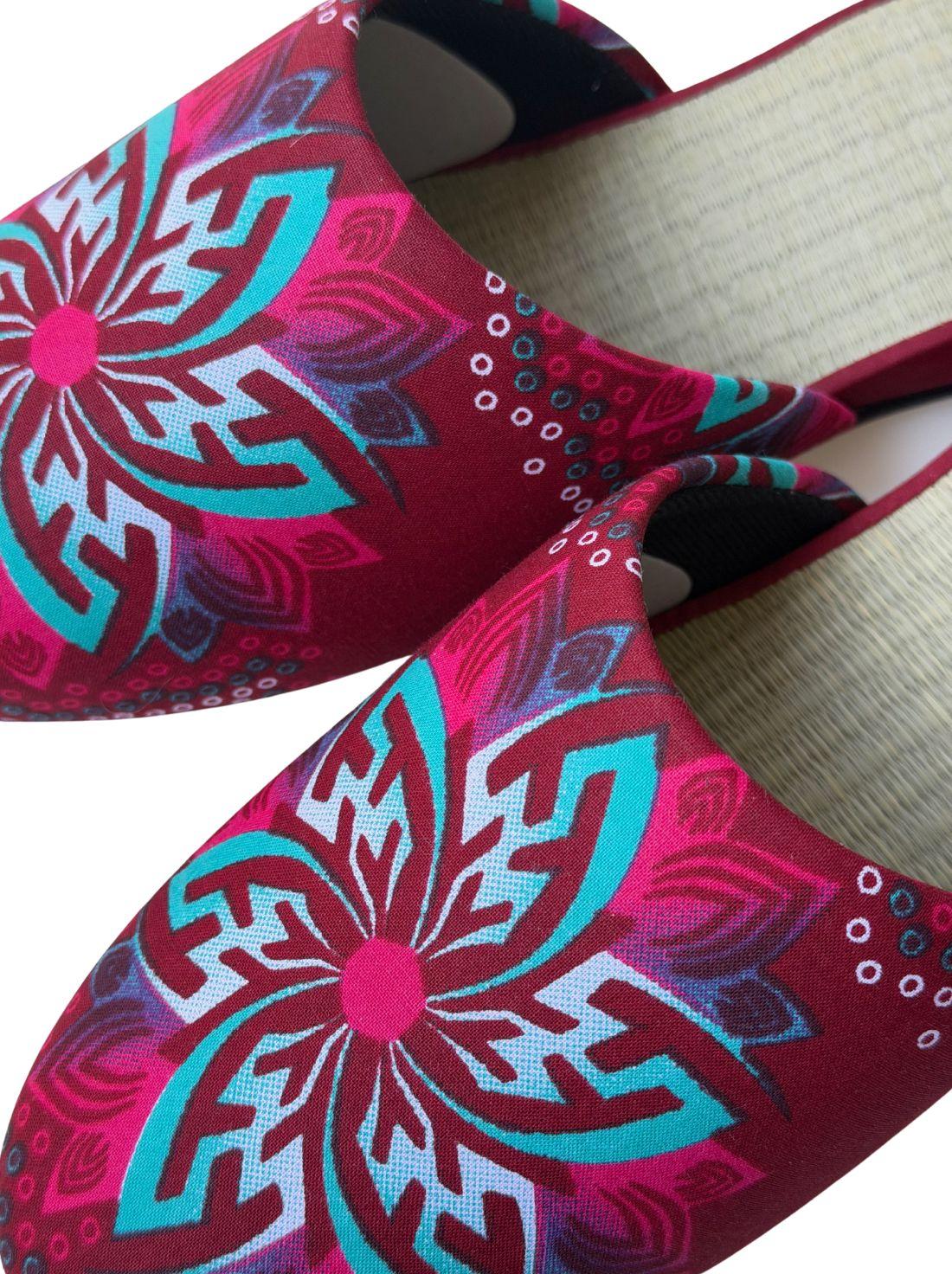 Large | Tatami Print Mix Slippers 2026SS-006 [Easy-care sole]
