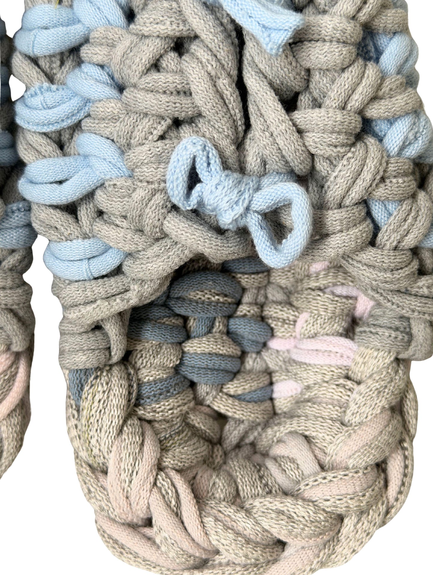 Large | Knit up-cycle slippers 2025-Large45 [Large]