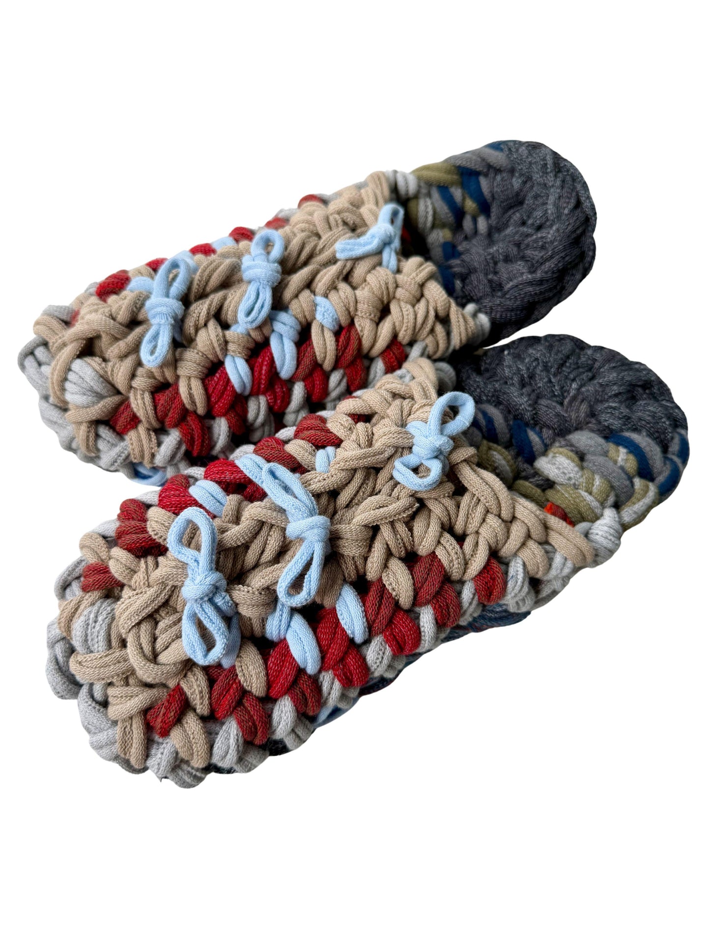XL | Knit up-cycle slippers 2025-XL07 [XL]