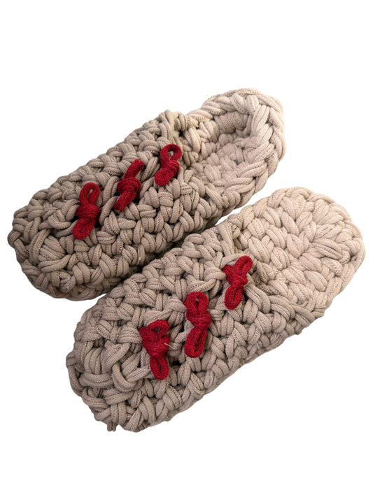 Large | Knit up-cycle slippers 2025-Large42 [Large]