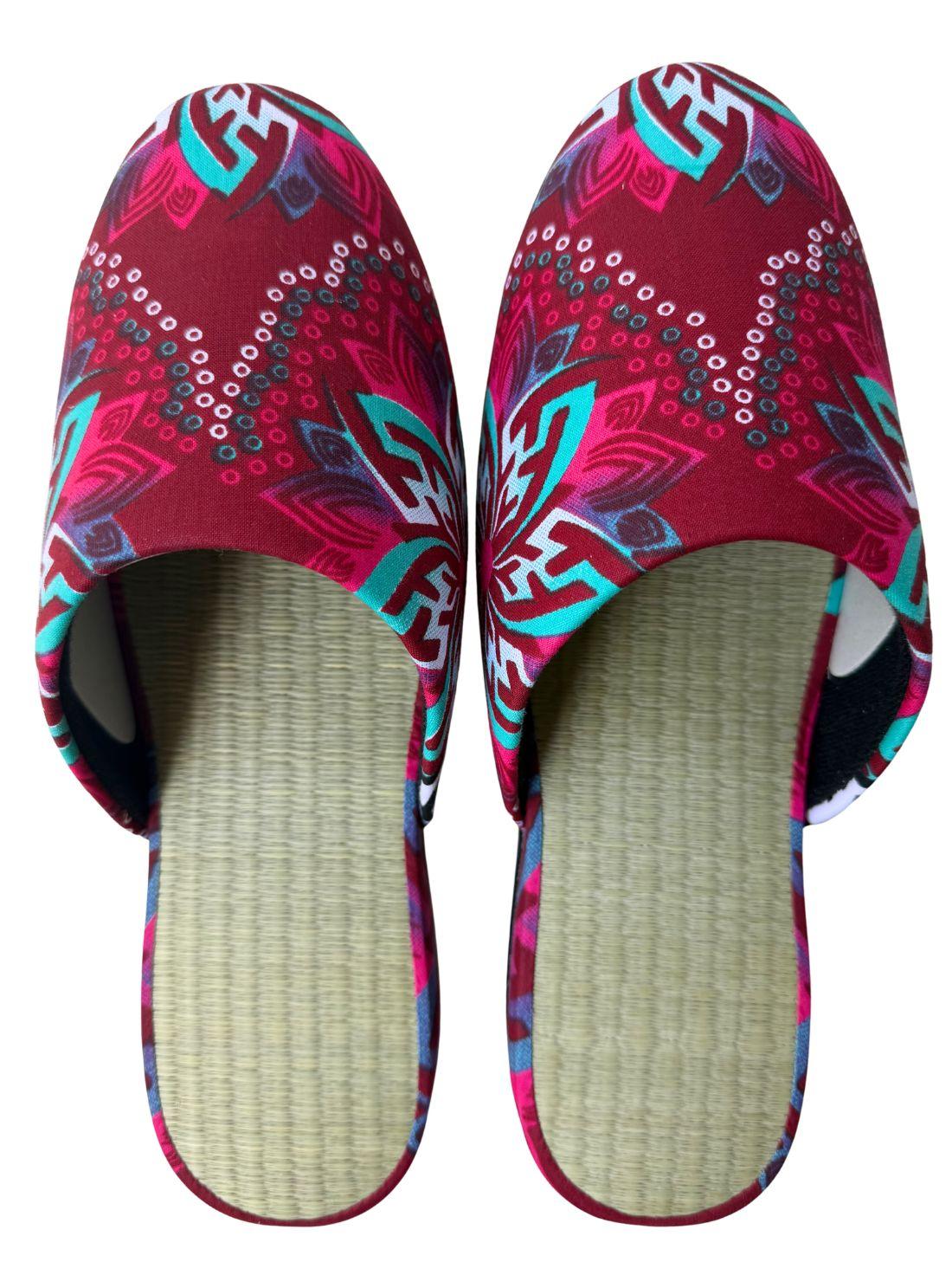 Large | Tatami Print Mix Slippers 2026SS-004 [Easy-care sole]