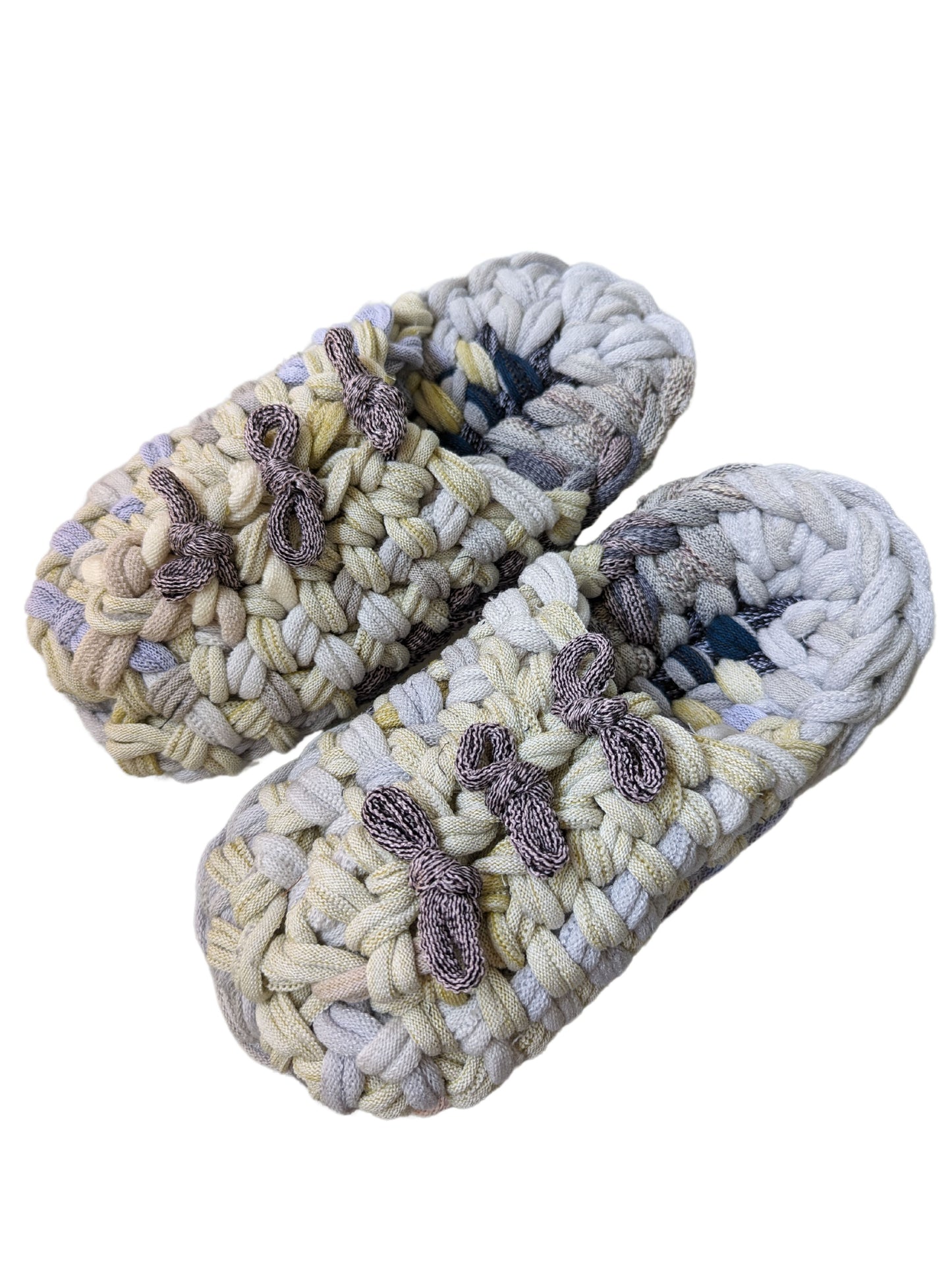 Medium | Knit up-cycle slippers 2024-M52 [Medium]