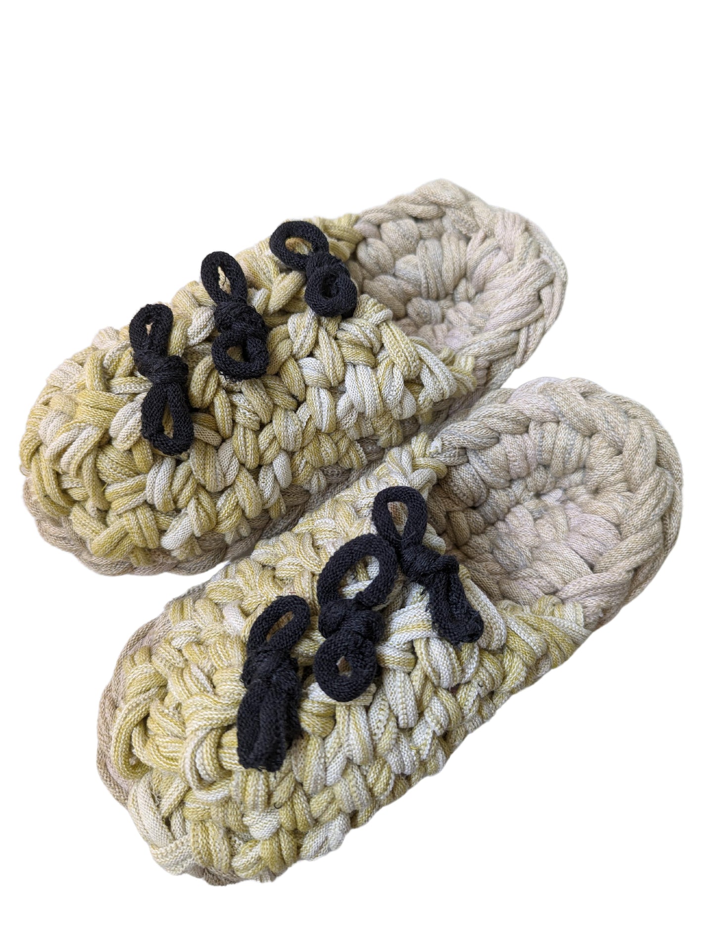 Medium | Knit up-cycle slippers 2024-M53 [Medium]