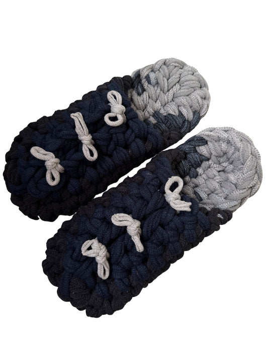 Large | Knit up-cycle slippers 2025-Large46 [Large]