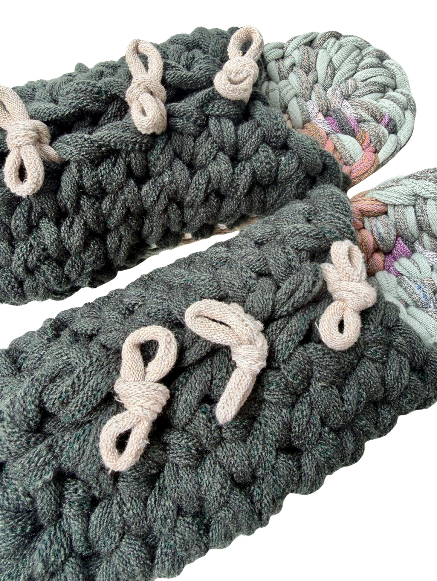 XL | Knit up-cycle slippers 2025-XL01 [XL]