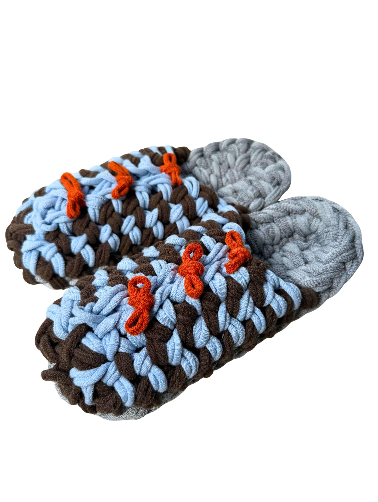 XL | Knit up-cycle slippers 2025-XL02 [XL]