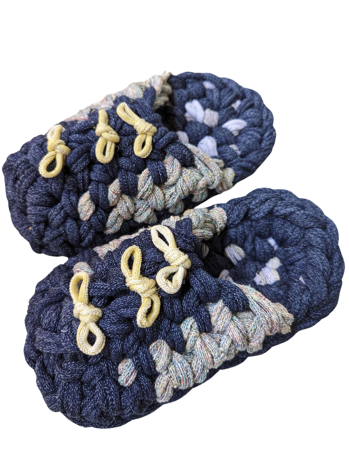 Medium | Knit up-cycle slippers 2024-M55 [Medium]