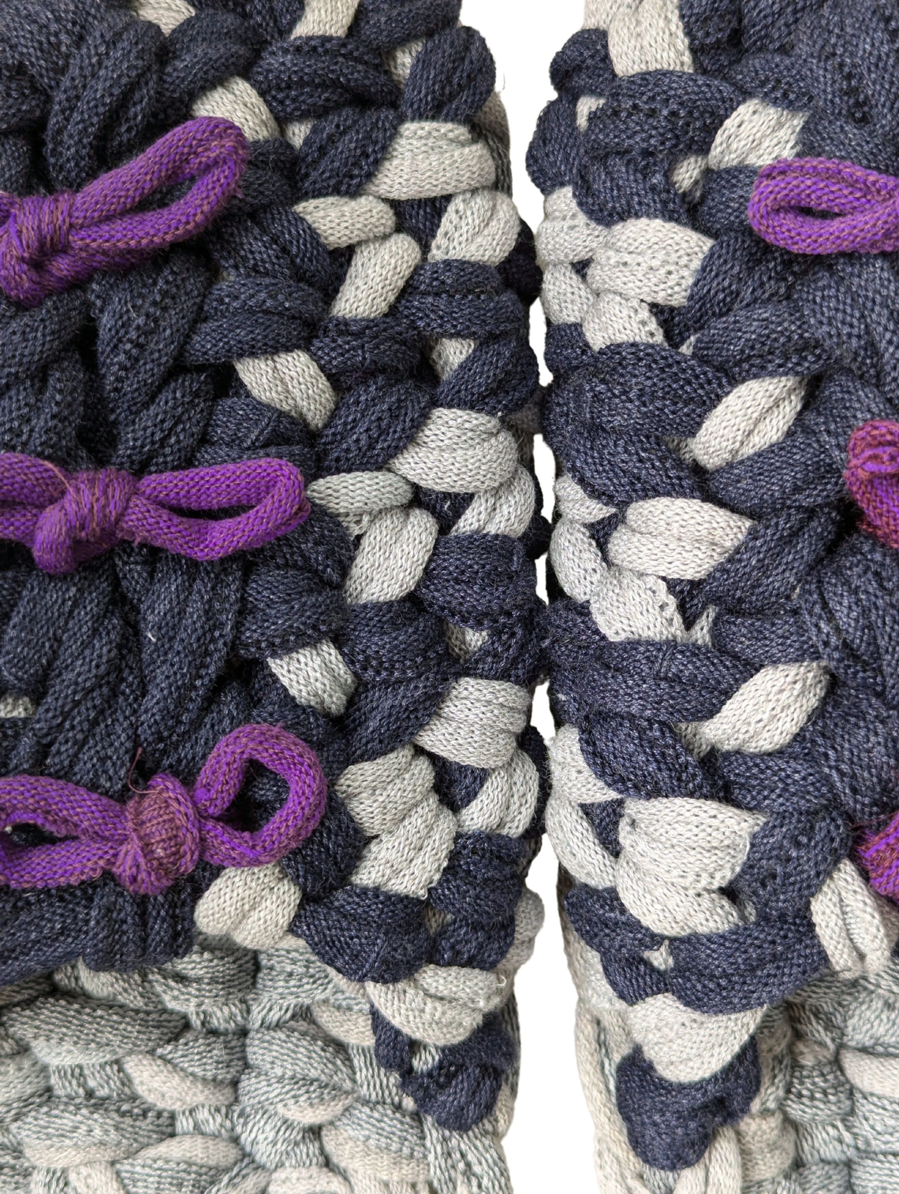 Large | Knit up-cycle slippers 2024-L125 [Large] – Heiwa Slipper