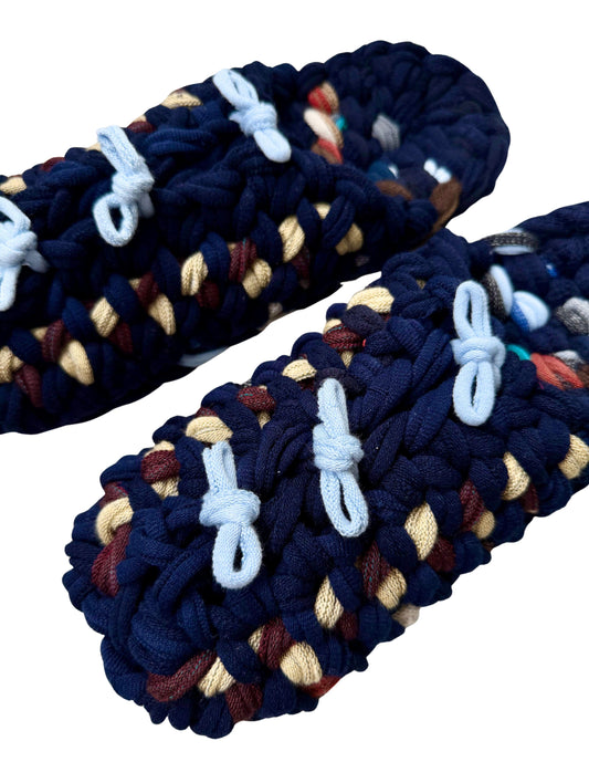 XL | Knit up-cycle slippers 2025-XL13 [XL]
