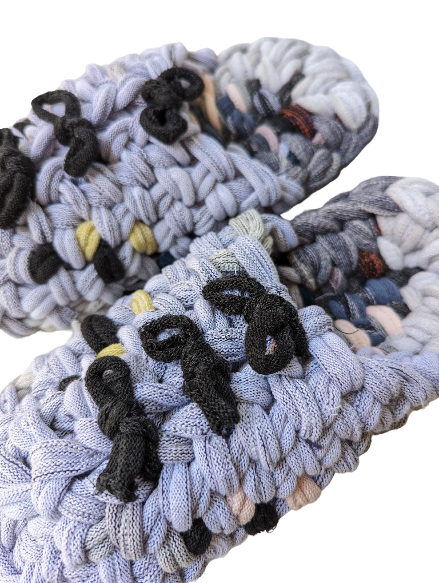 Large | Knit up-cycle slippers 2024-L65 [Large]