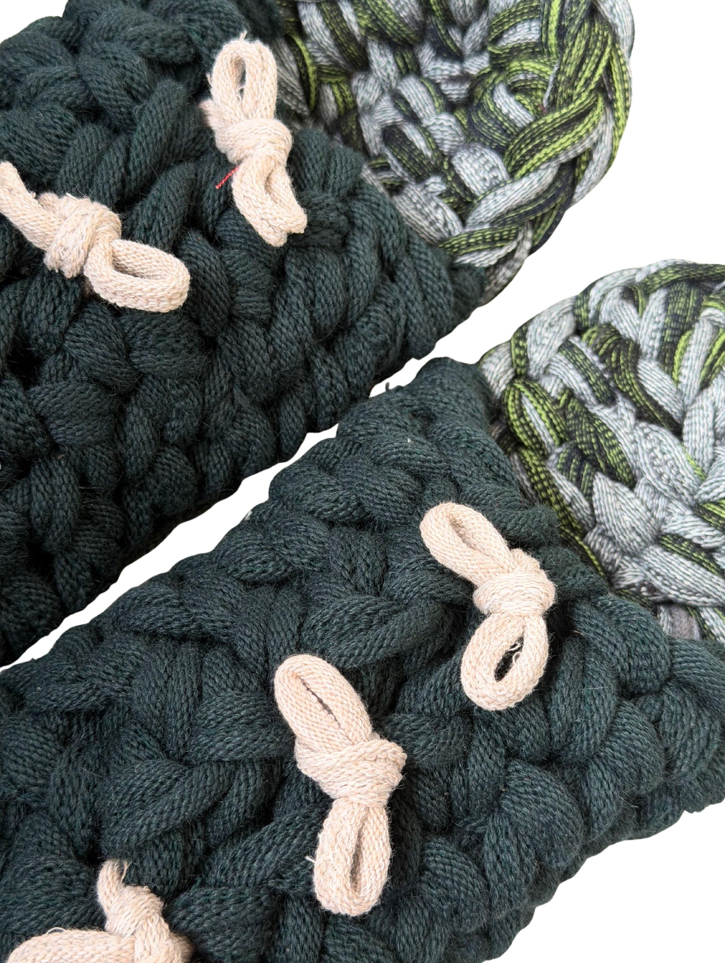 Large | Knit up-cycle slippers 2025-Large48 [Large]