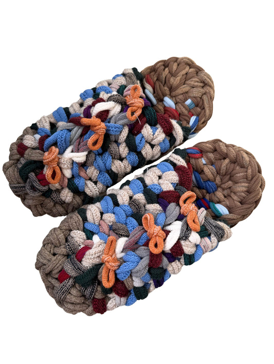 XL | Knit up-cycle slippers 2025-XL28 [XL] 27cm / Regular / 525g