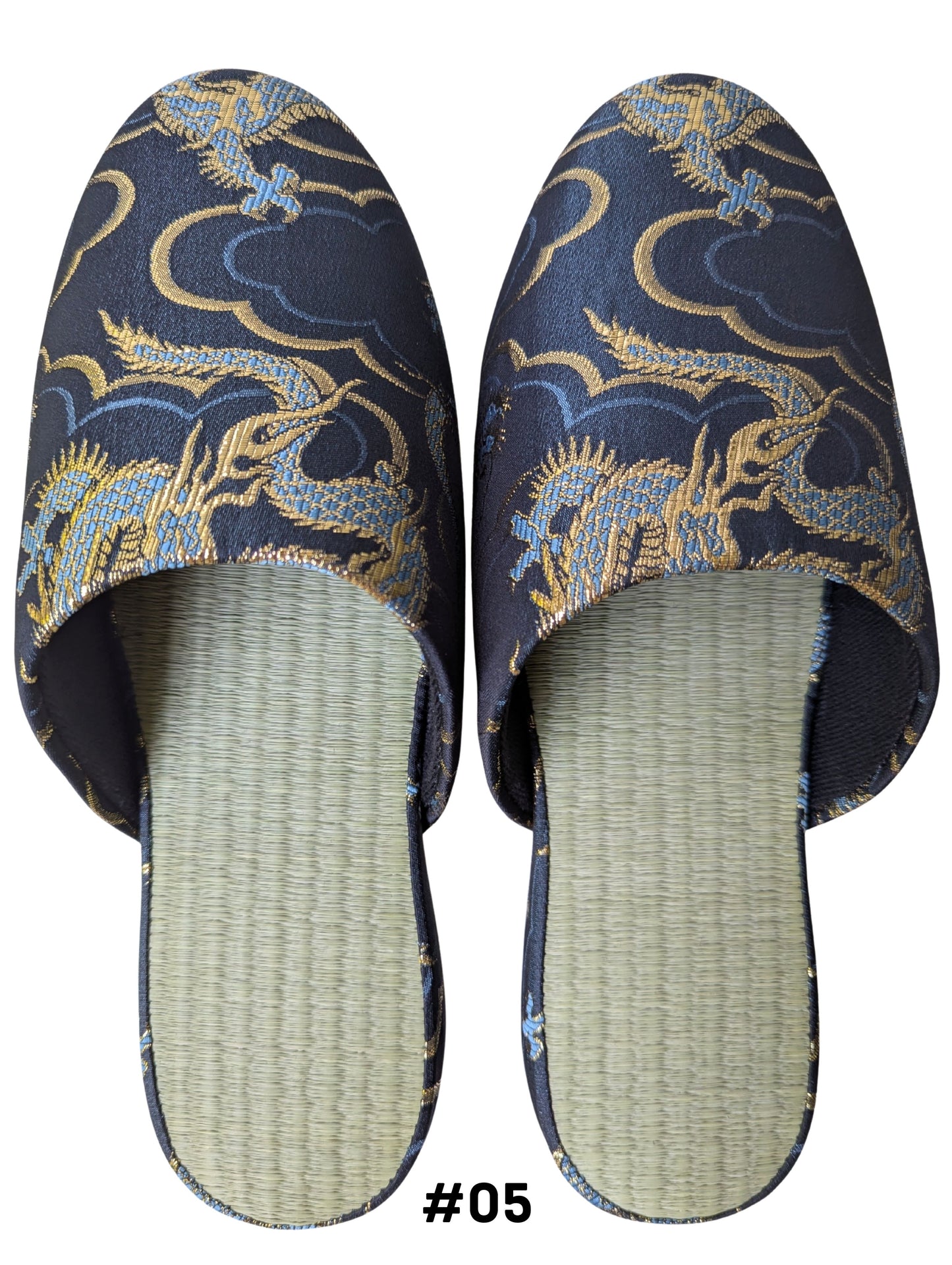 TATAMI × Azure Dragons Slippers [Black Wool Felt Sole]