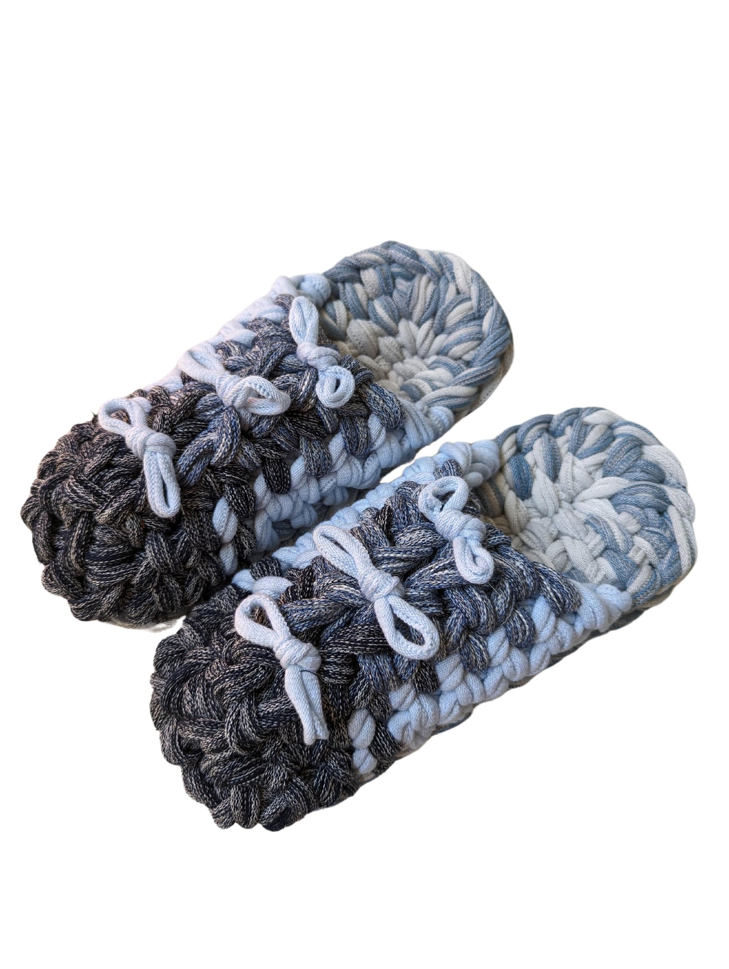 Large | Knit up-cycle slippers 2024-L67 [Large]