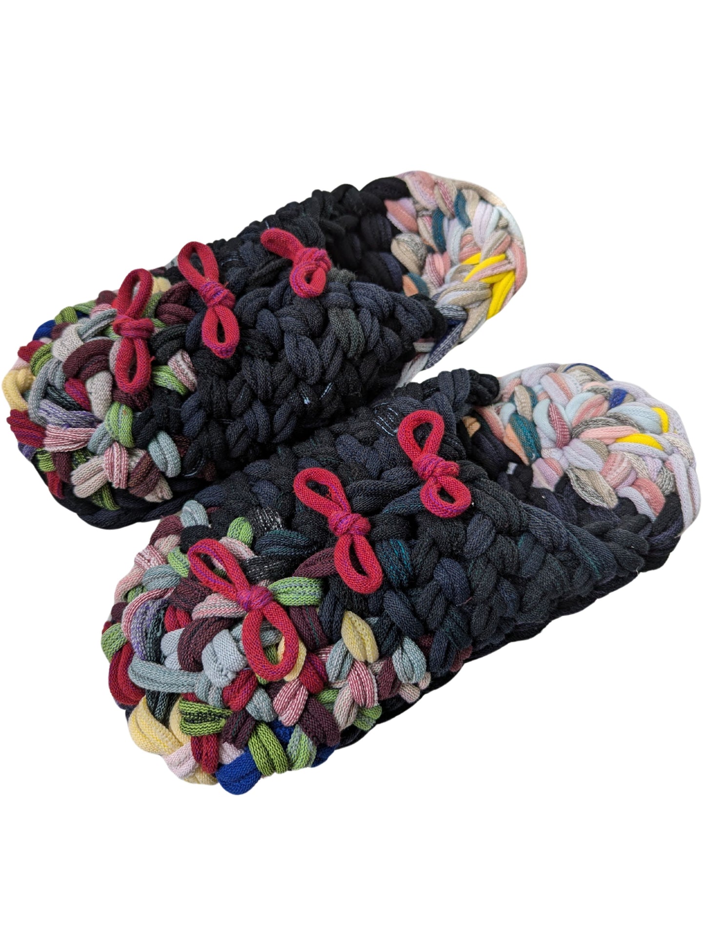 Medium | Knit up-cycle slippers 2024-M120 [Medium]