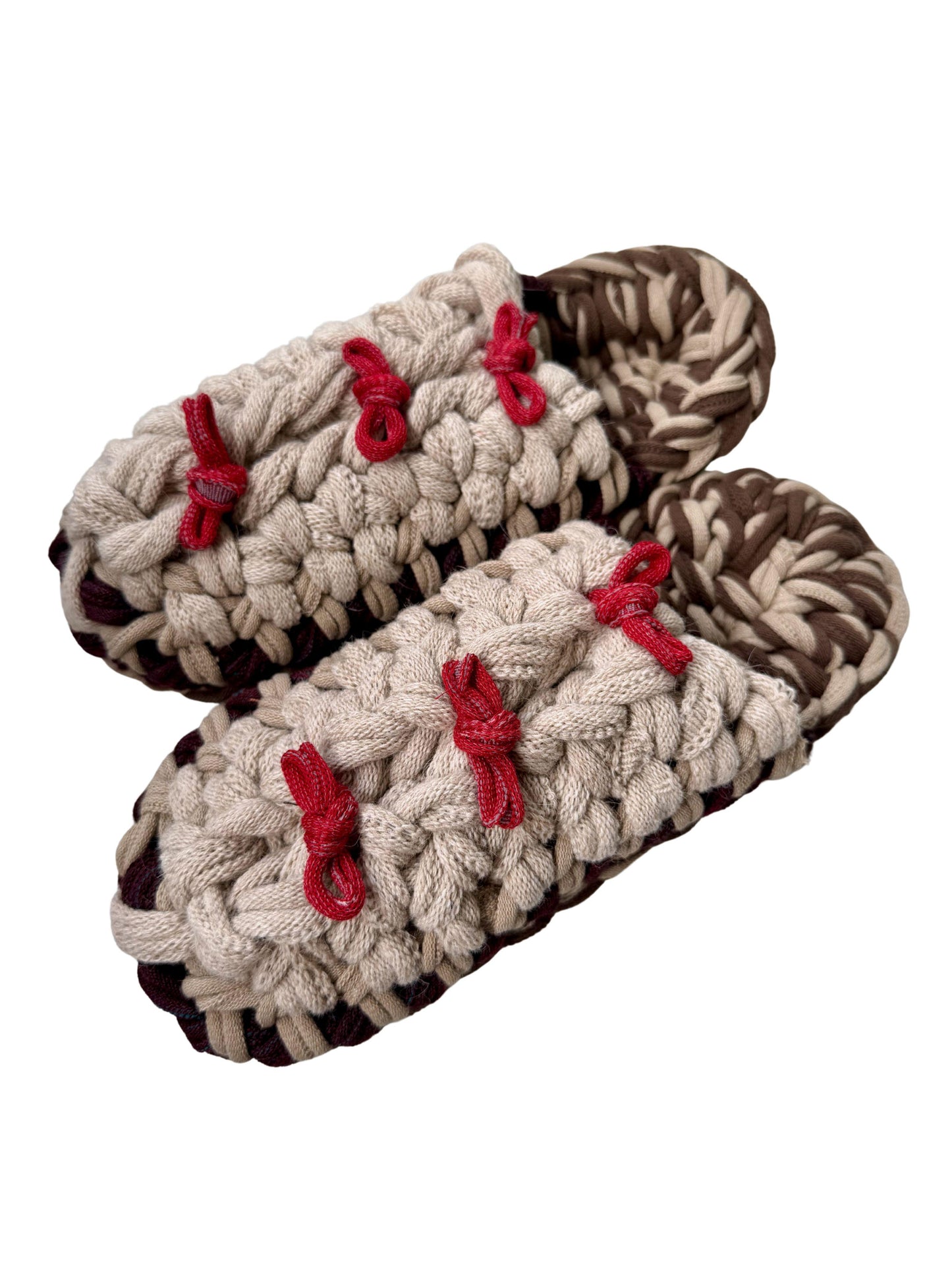 XL | Knit up-cycle slippers 2025-XL09 [XL]