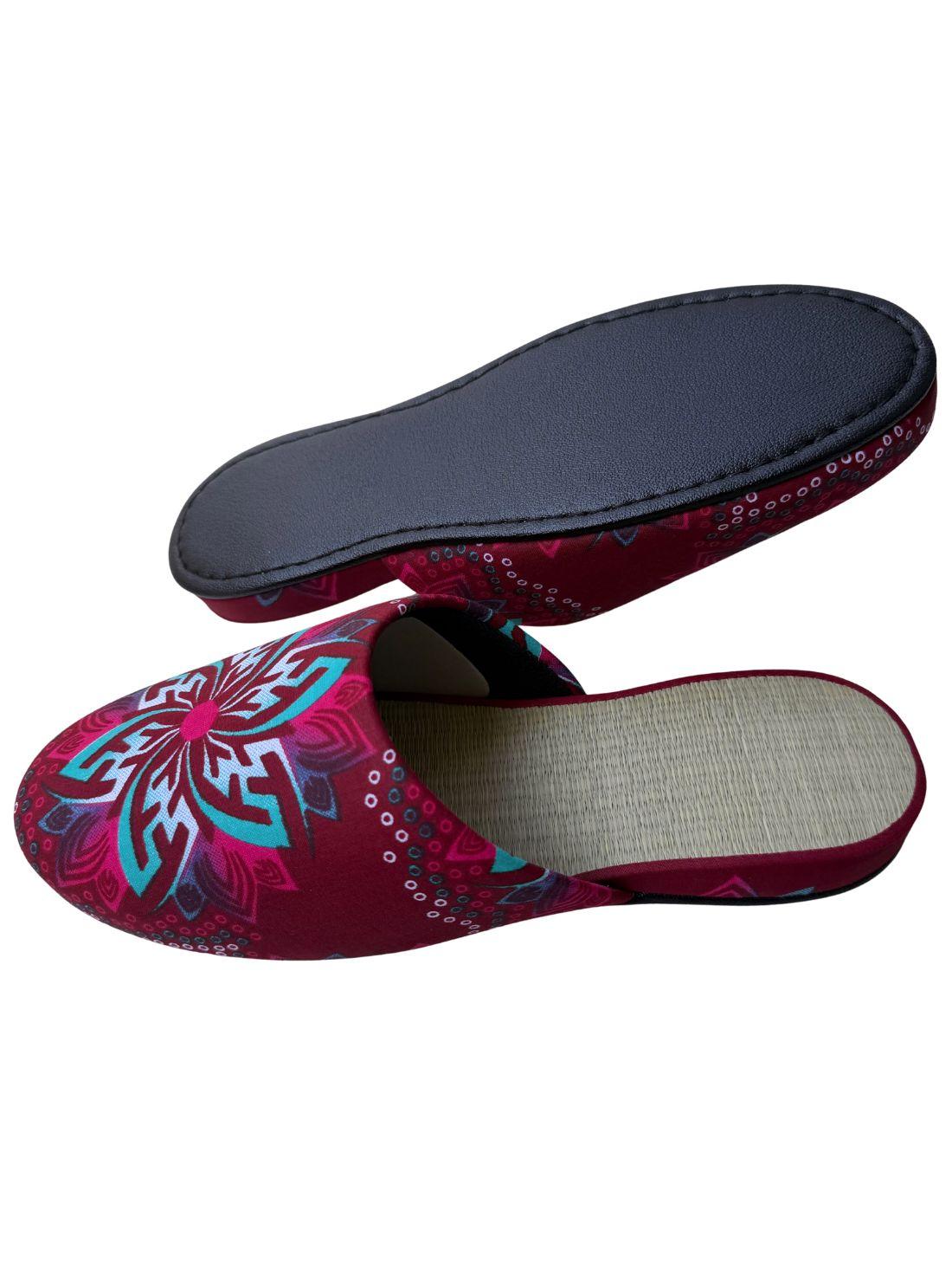 Large | Tatami Print Mix Slippers 2026SS-006 [Easy-care sole]