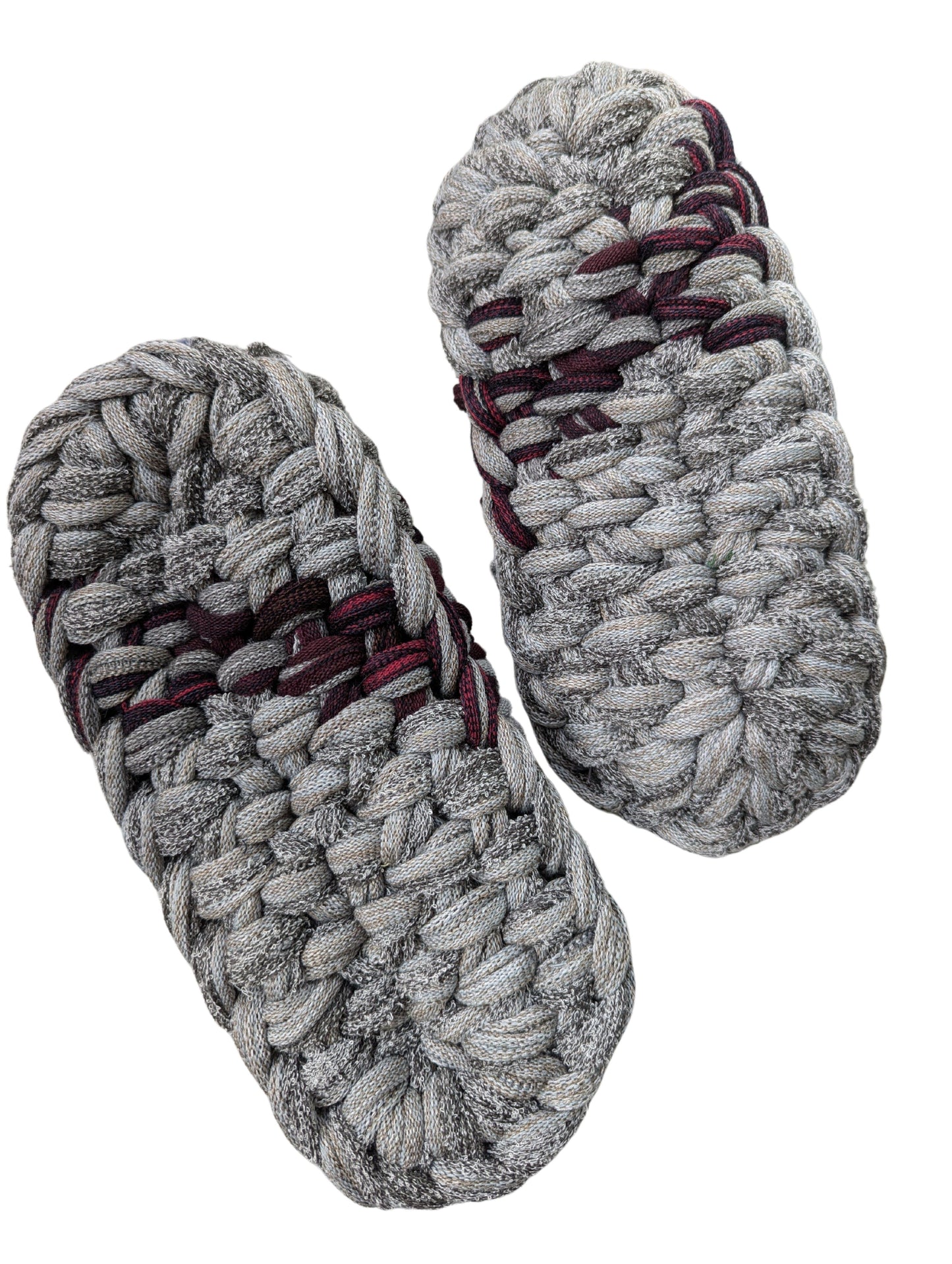 Medium | Knit up-cycle slippers 2024-M101 [Medium]