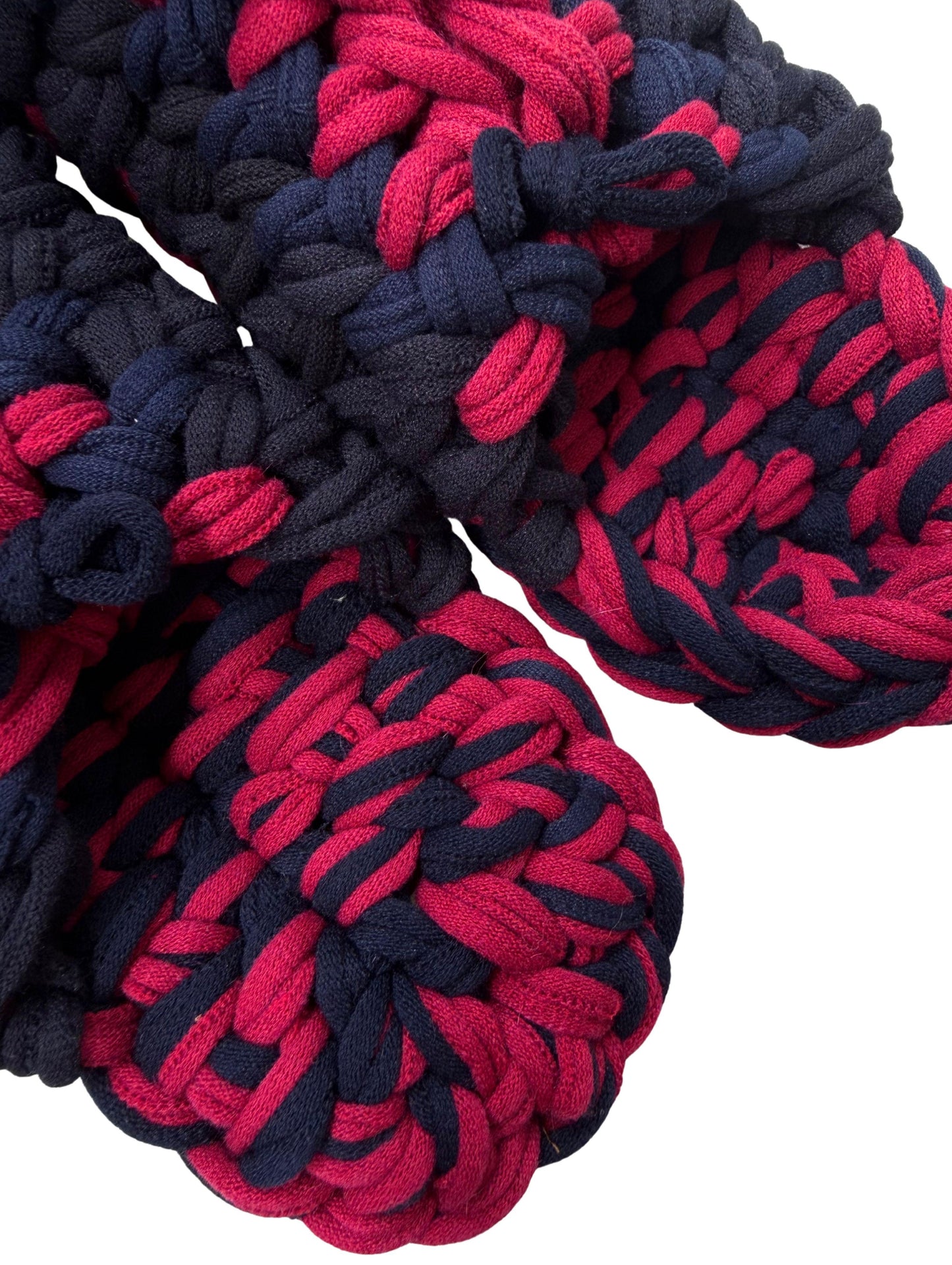 XL | Gestrickte Upcycling-Hausschuhe 2024-XL80 [XL]