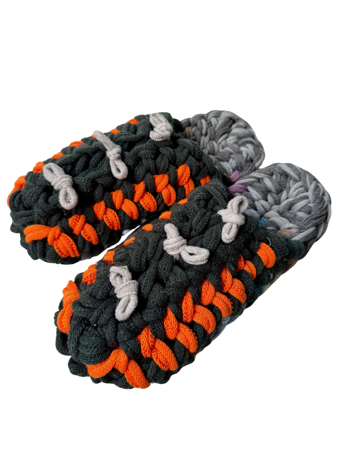 XL | Knit up-cycle slippers 2025-XL04 [XL]